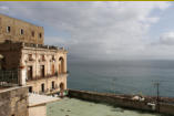 Blick auf den Golf von Neapel Richtung Vesuv